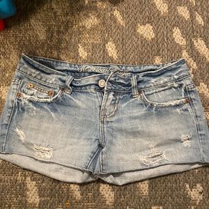 American Eagle denim shorts size 0